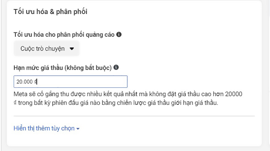 Cài đặt Tối ưu hóa & phân phối