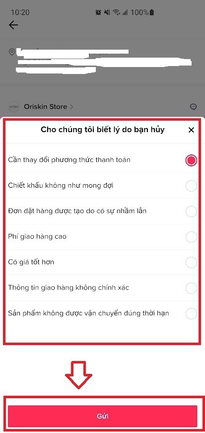 Hướng dẫn cách hủy đơn hàng trên Tiktok 6