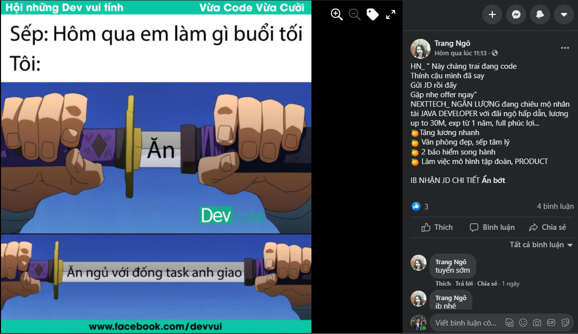 Mẫu content hài hước 12