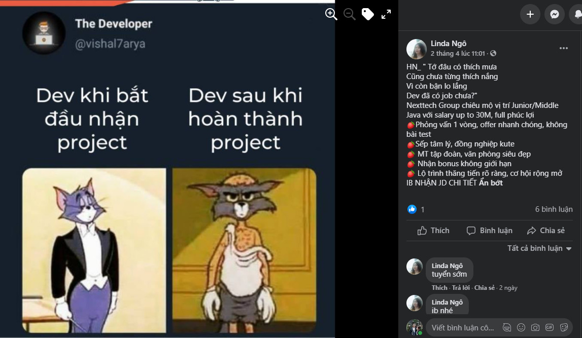 Mẫu content hài hước 11