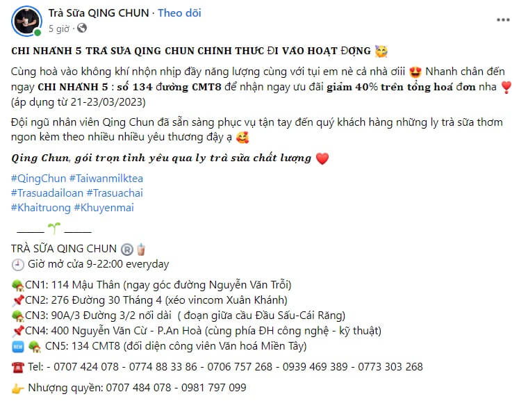 Quảng cáo trà sữa bá đạo 2
