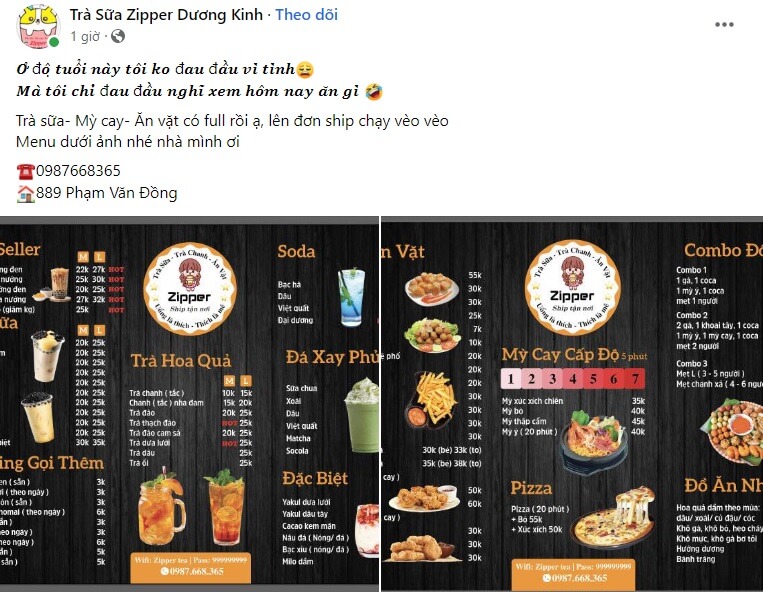 Quảng cáo trà sữa nhà làm 3