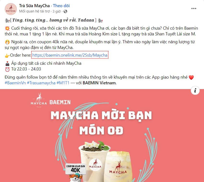 Tổng hợp những mẫu stt quảng cáo trà sữa hay 1