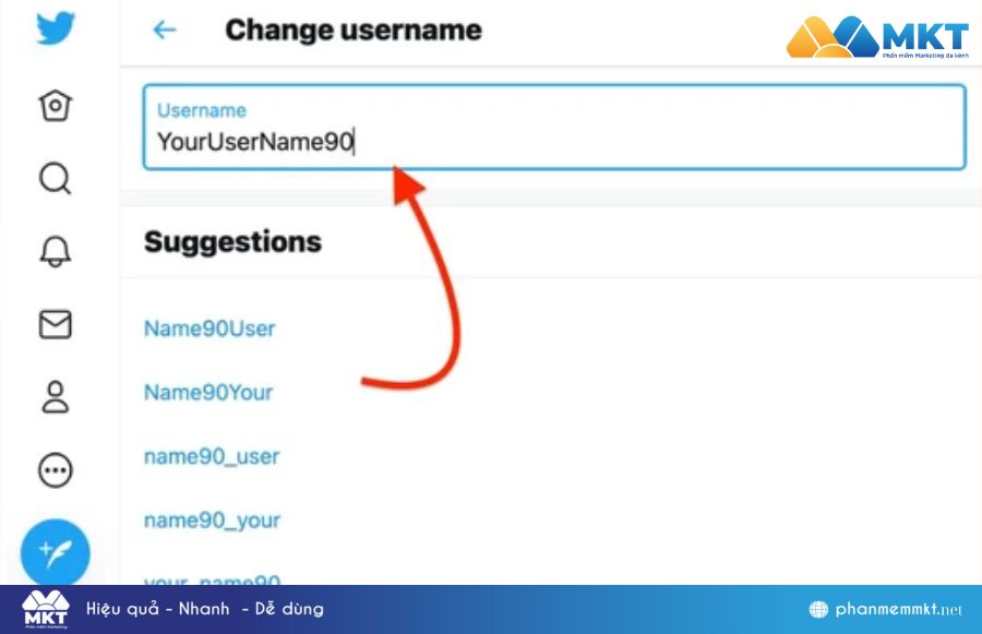 Cách đổi Twitter handle trên máy tính