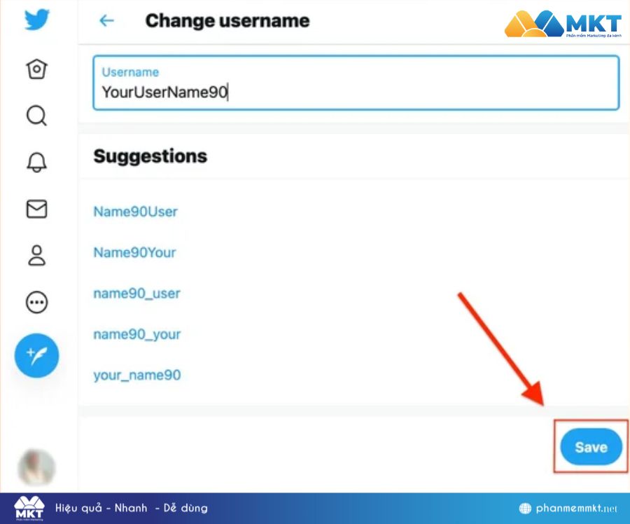 Cách đổi Twitter handle trên máy tính